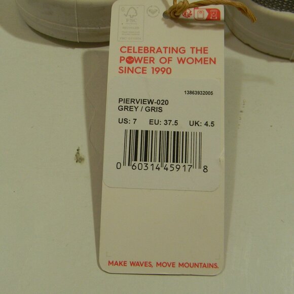 Roxy Grey Lace Up Sneakers - Picture 5 of 6